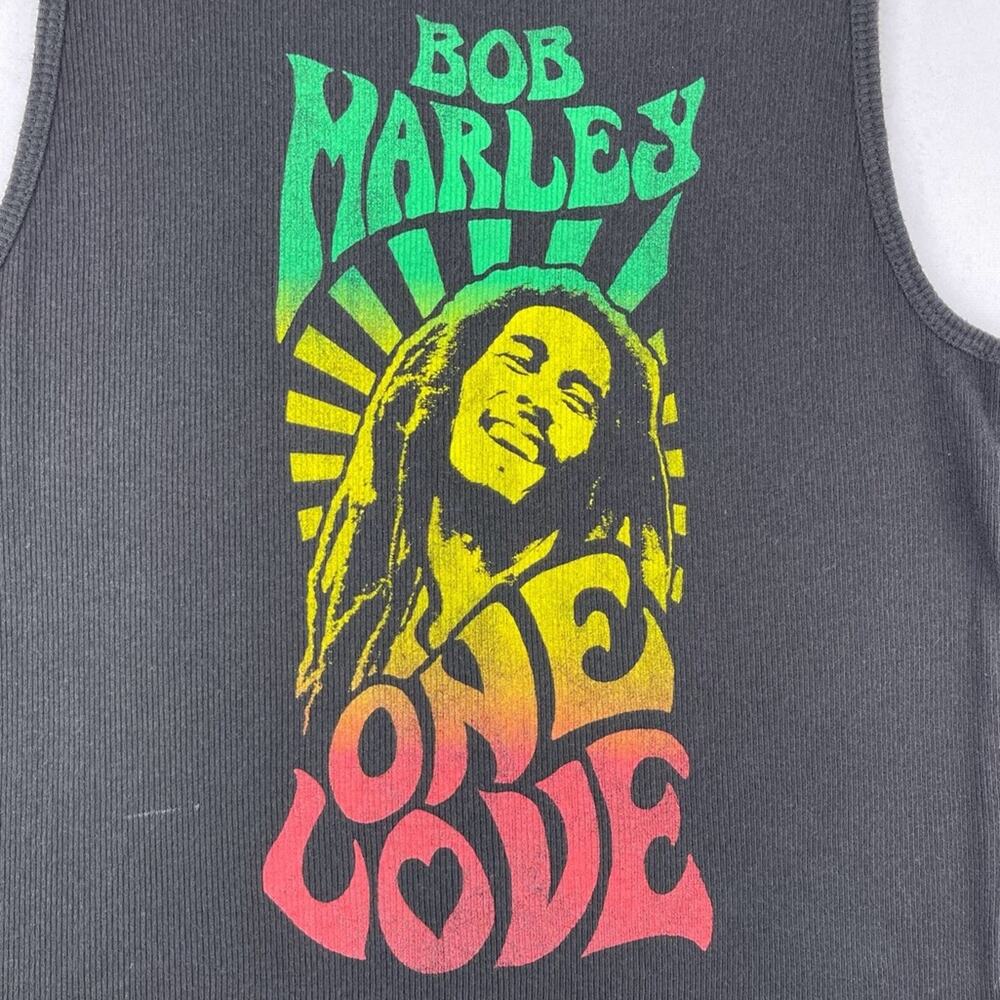 Bob Marley One Love Ribbed Tank - Picture 2 of 4